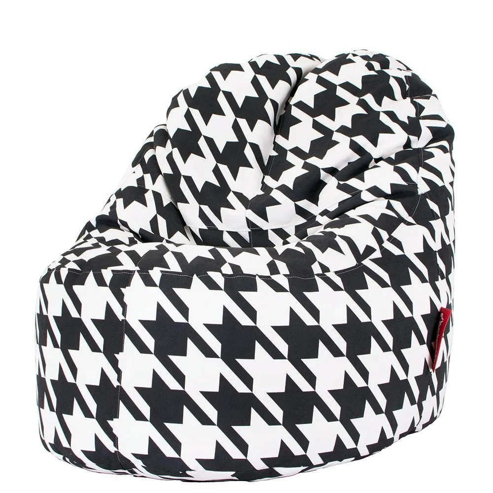 ⬛ Пуф Манго "Черно-Бял Зигзаг"