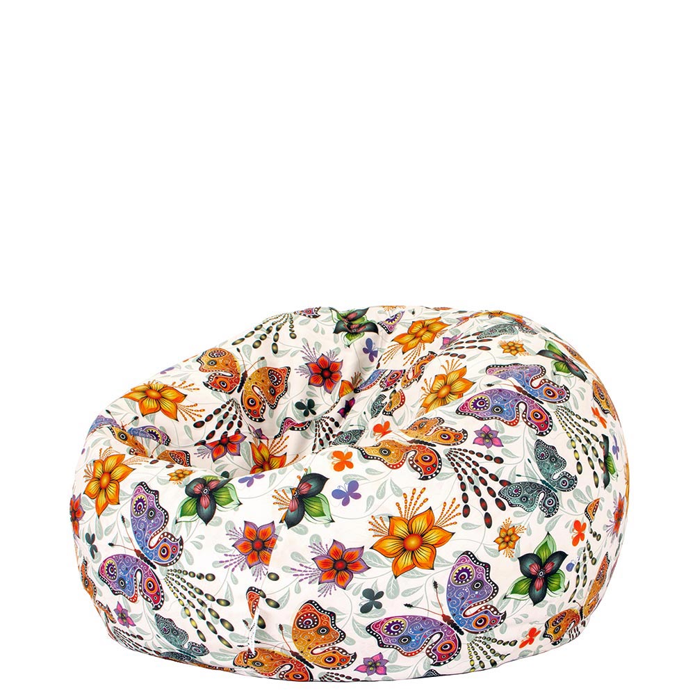 🦋 Пуф Ябълка "Пеперуди и Цветя"