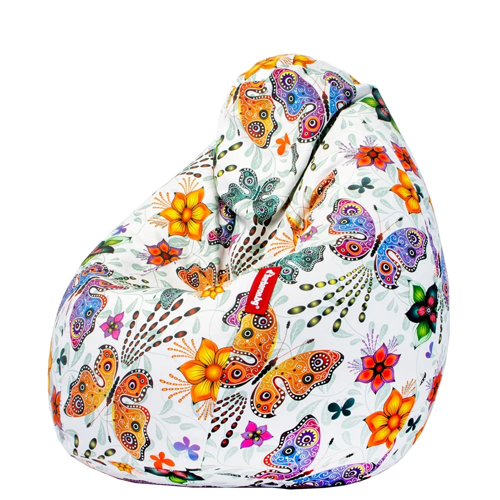 🦋 Пуф Круша "Пеперуди и Цветя"