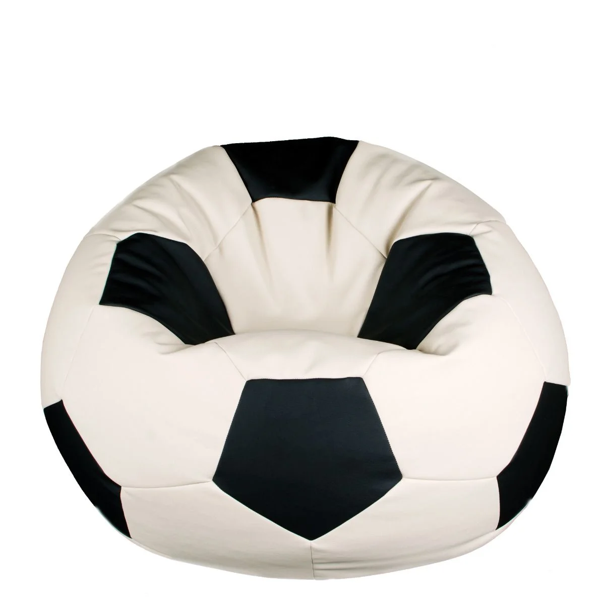 ⚽ Пуф топка Футбол - Бяло и Черно