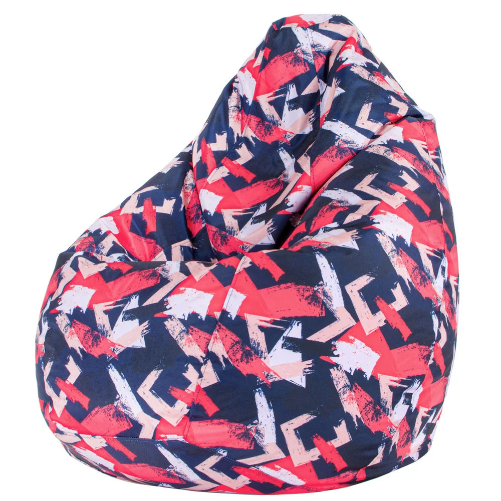 🔴 Дизайнерски пуф "Червен Камуфлаж"