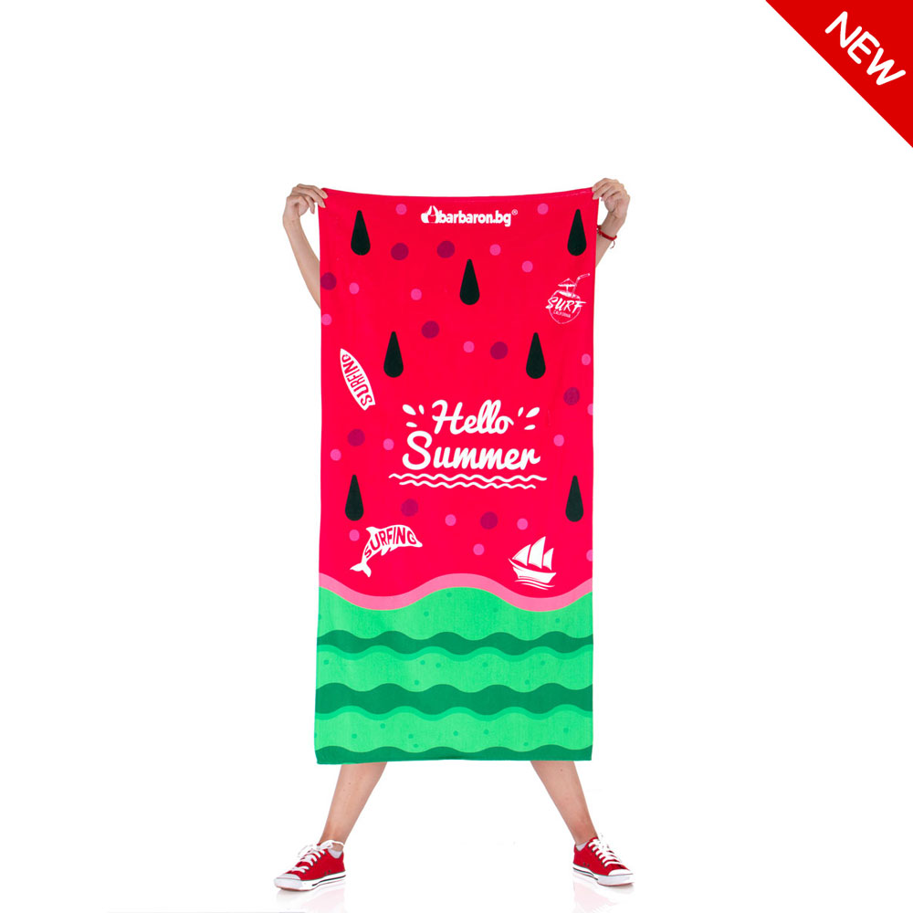 Плажна кърпа "Тъмно кафяво"