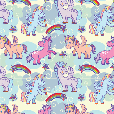 🦄 Пуф Пирамида "Дъгови еднорози"