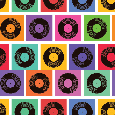 🎵 Пуф Възглавница "Ретро Винил"