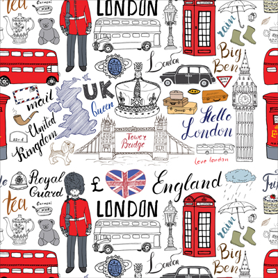 🇬🇧 Детски пуф "Лондонски спомени"