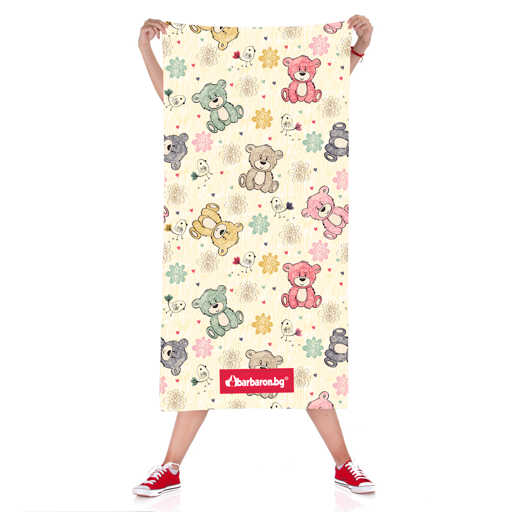 Плажна кърпа "Сладки мечета"