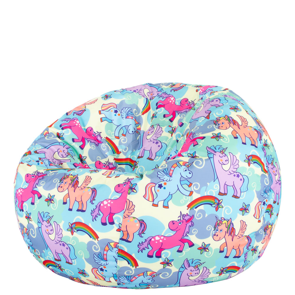 🦄 Пуф Ябълка "Дъгови еднорози"