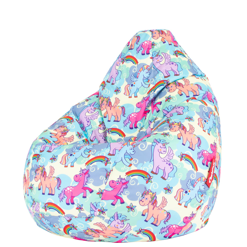 🦄 Пуф Круша "Дъгови еднорози"