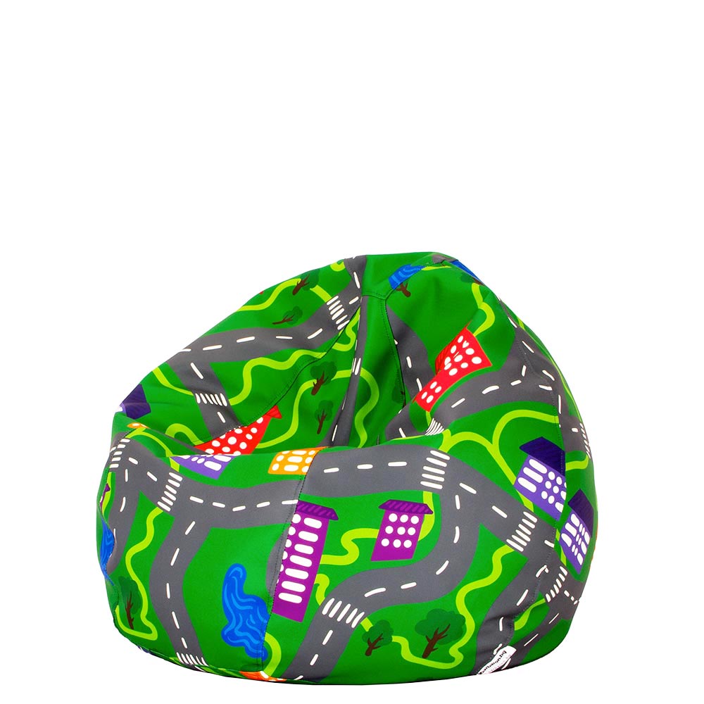 🏙️ Детски пуф "Градска карта"