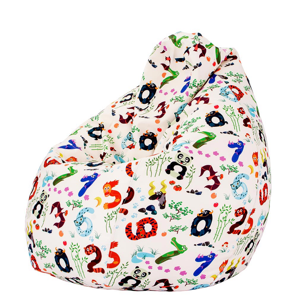 🔢 Пуф Круша "Цифри и животни"