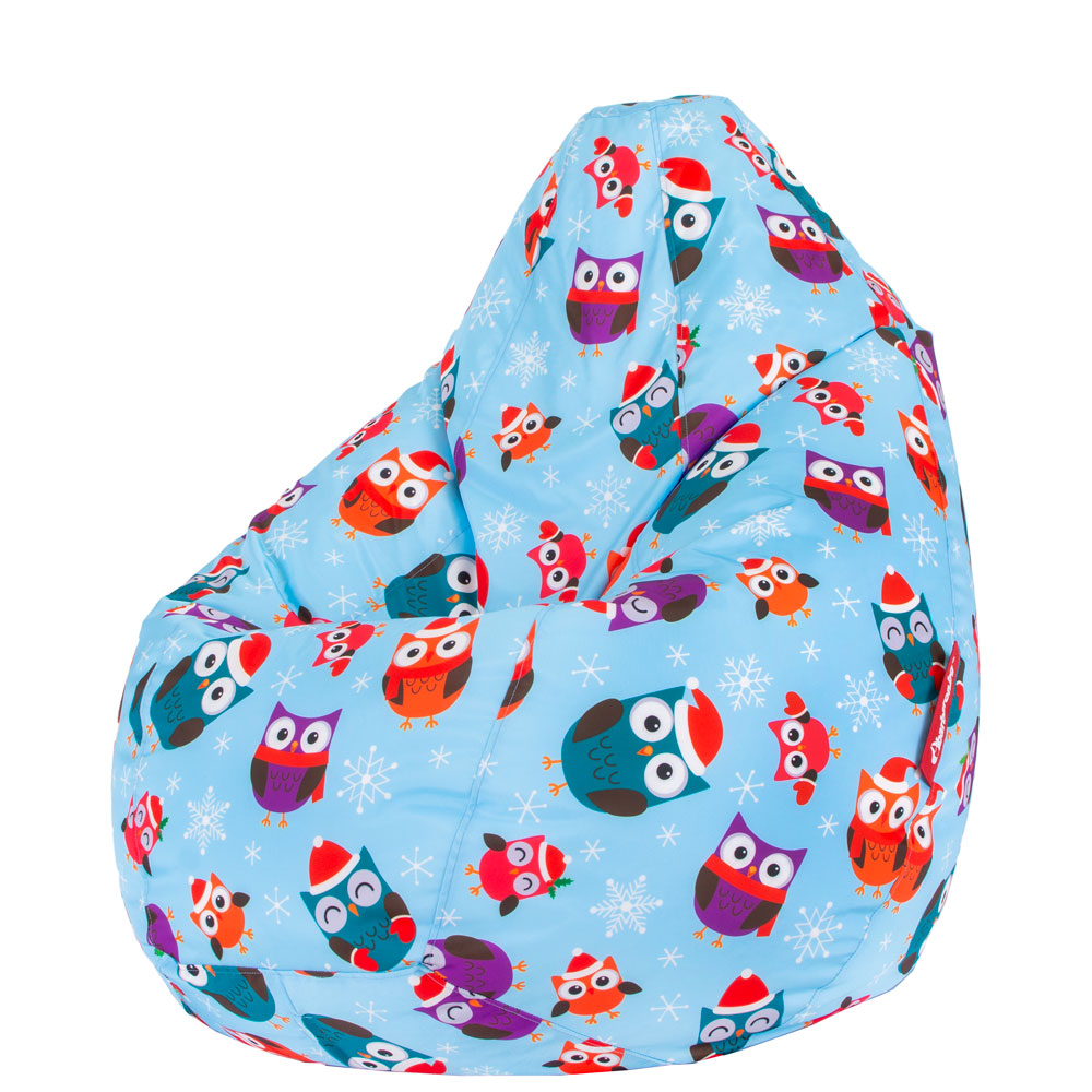 🦉 Пуф Круша "Коледни бухали"