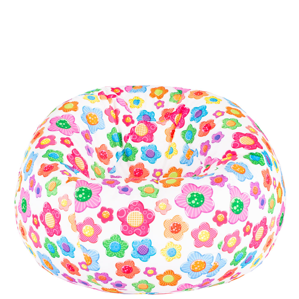 🌼 Пуф Ябълка "Цветни маргаритки"