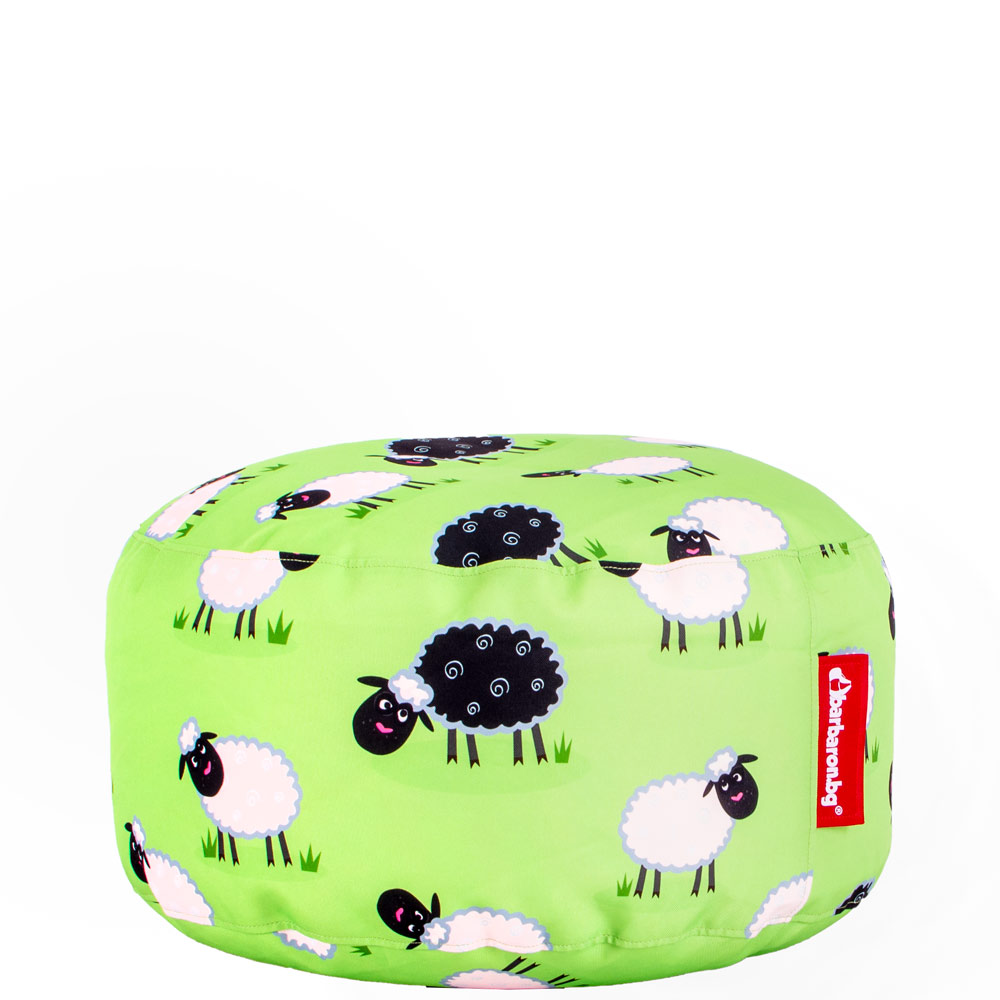🐑 Кръгъл пуф "Овчици на ливада"
