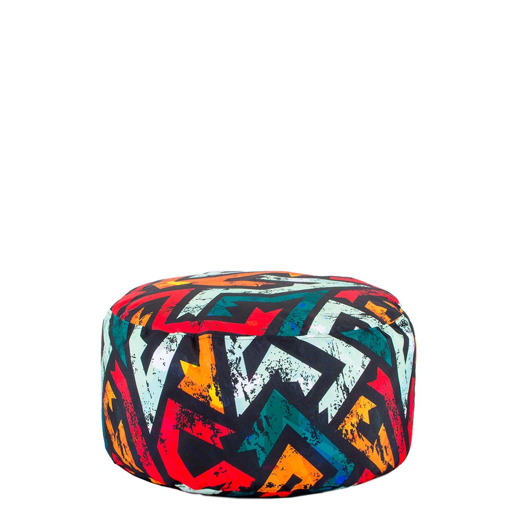 ⚡ Кръгъл пуф "Урбан Зигзаг"