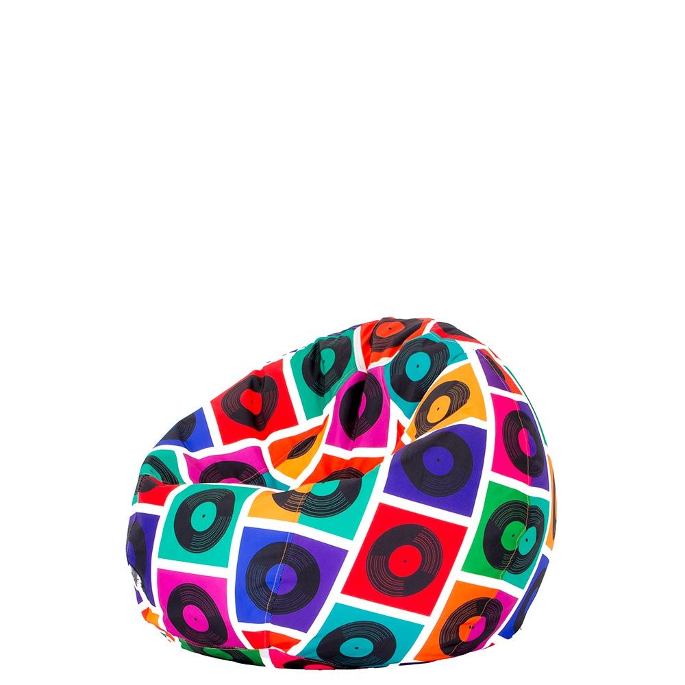🎵 Детски пуф "Ретро Винил"