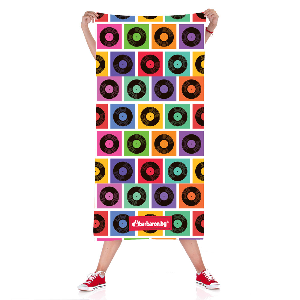 Плажна кърпа "Ретро Винил"