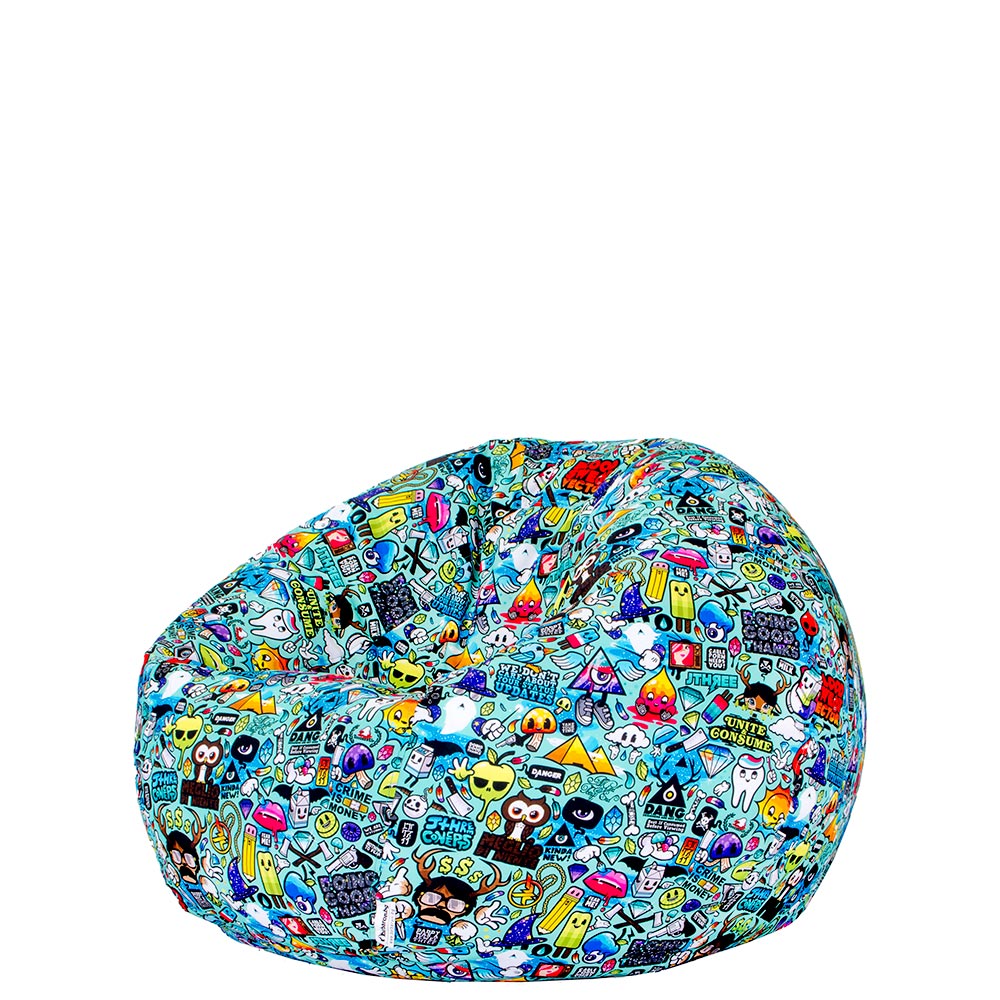 🎮 Пуф Ябълка "Стикер Бомб"