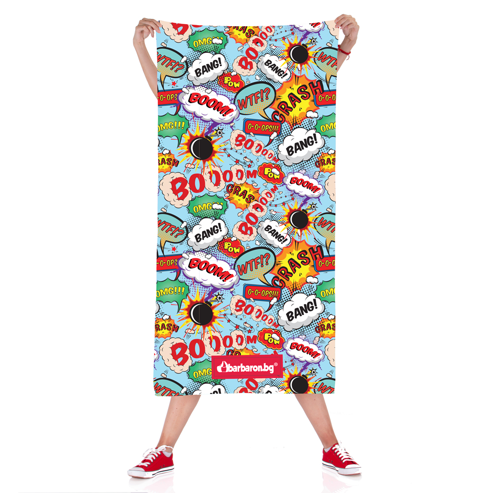 Плажна кърпа "Комикс Експлозия"