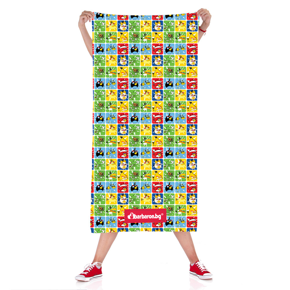 Плажна кърпа "Angry Birds"