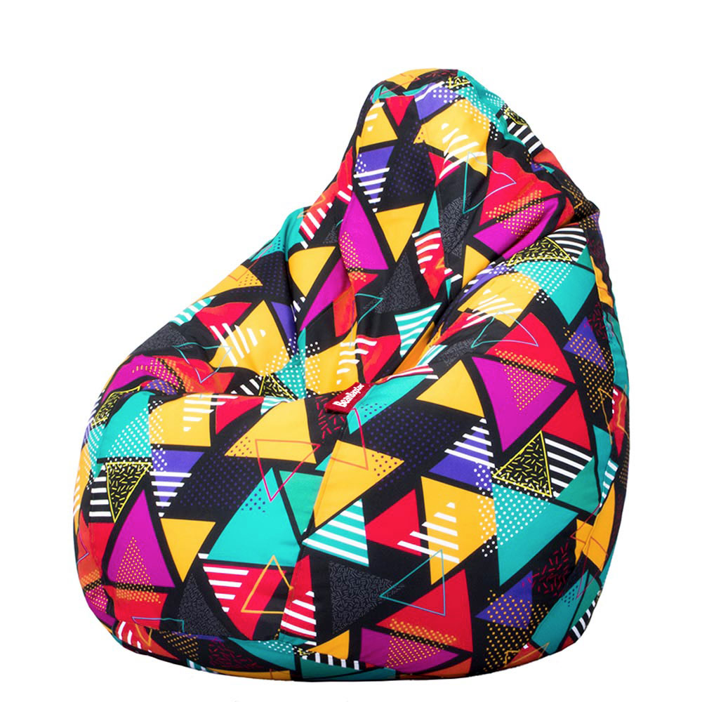 🔺 Пуф Круша "Неонови Триъгълници"