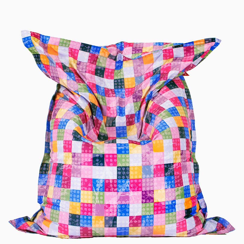 ◼️ Пуф Възглавница "Шарени квадрати"