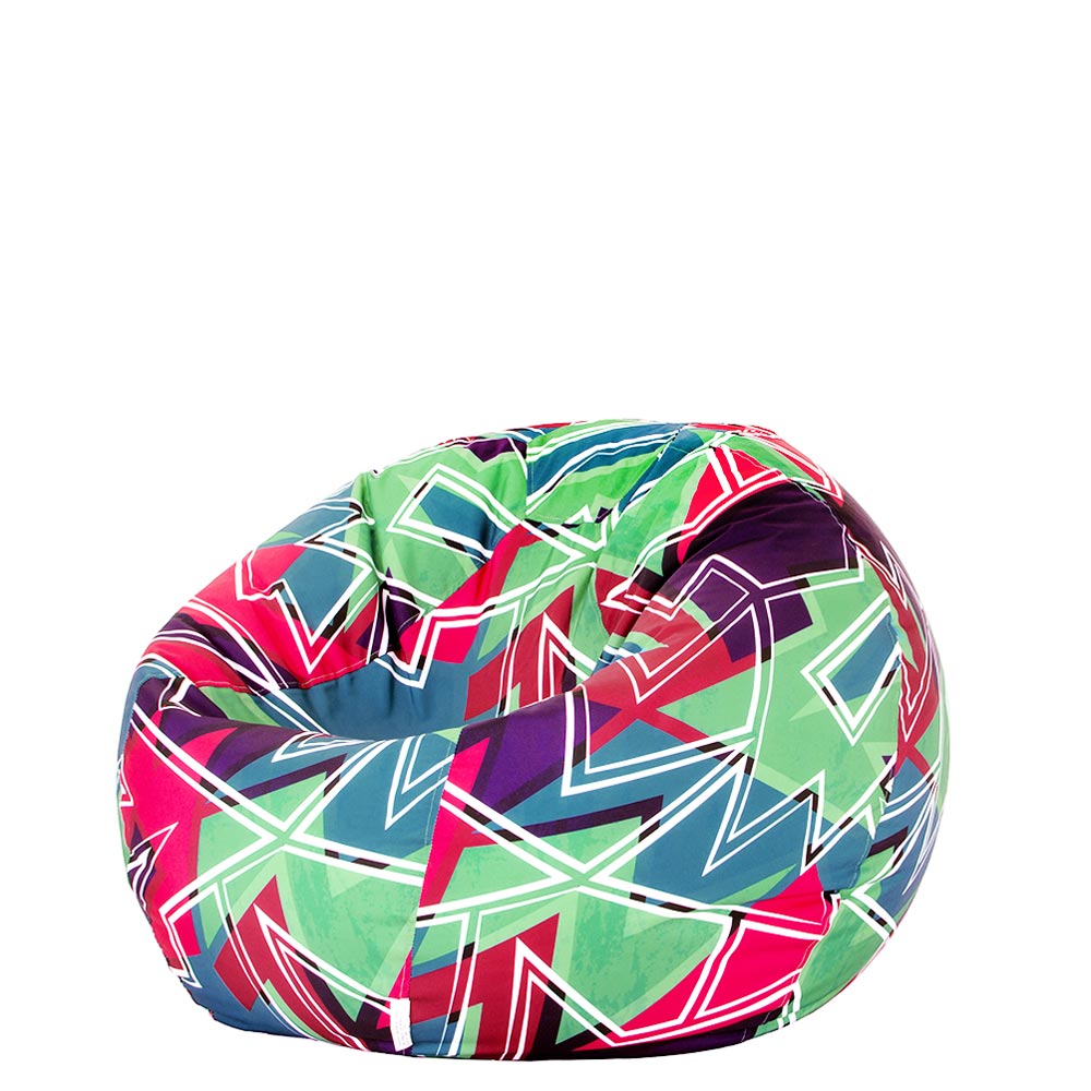 🔷 Пуф Ябълка "Геометричен Лабиринт"