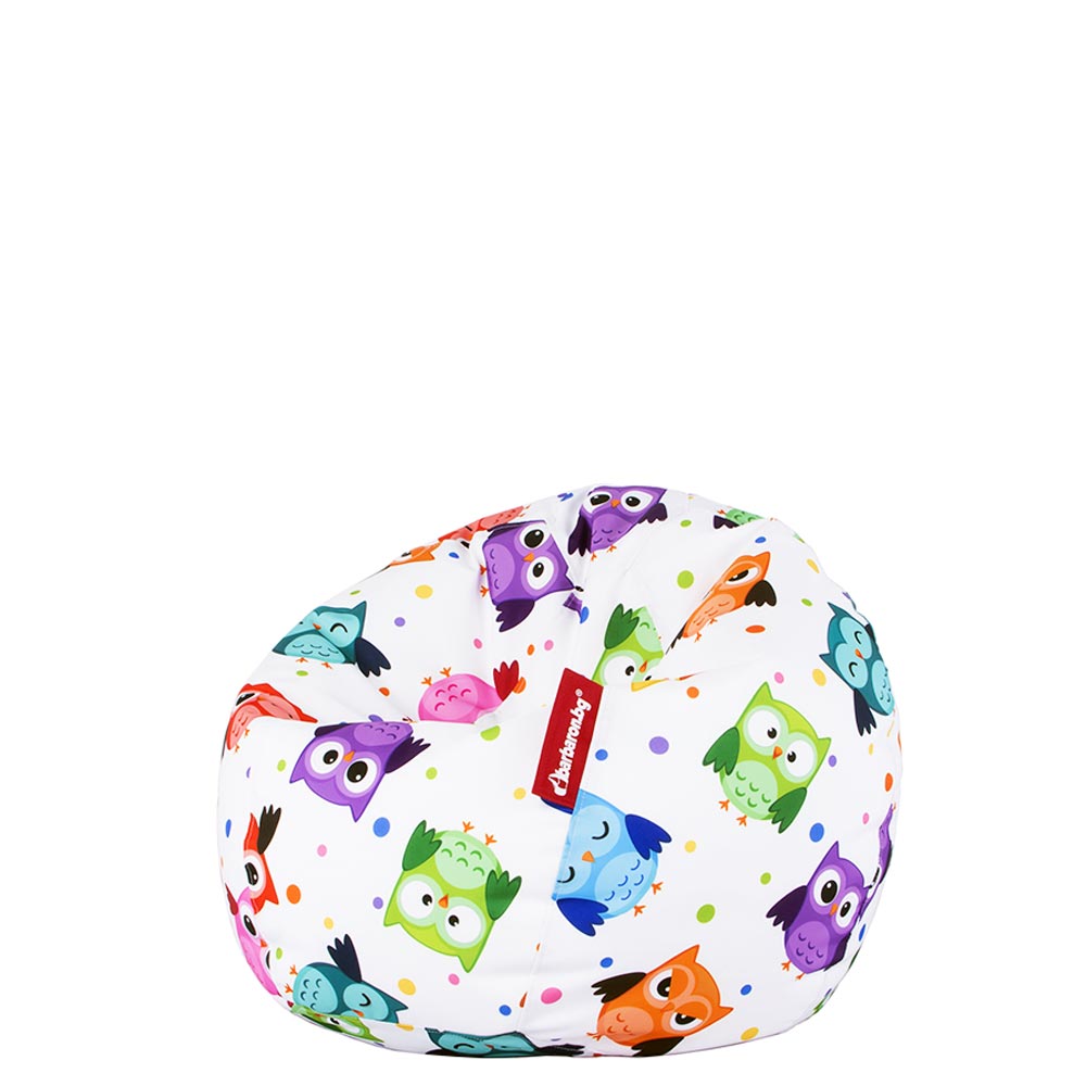 🦉 Детски пуф "Цветни бухали"