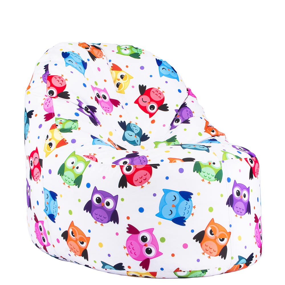 🦉 Пуф Манго "Цветни бухали"