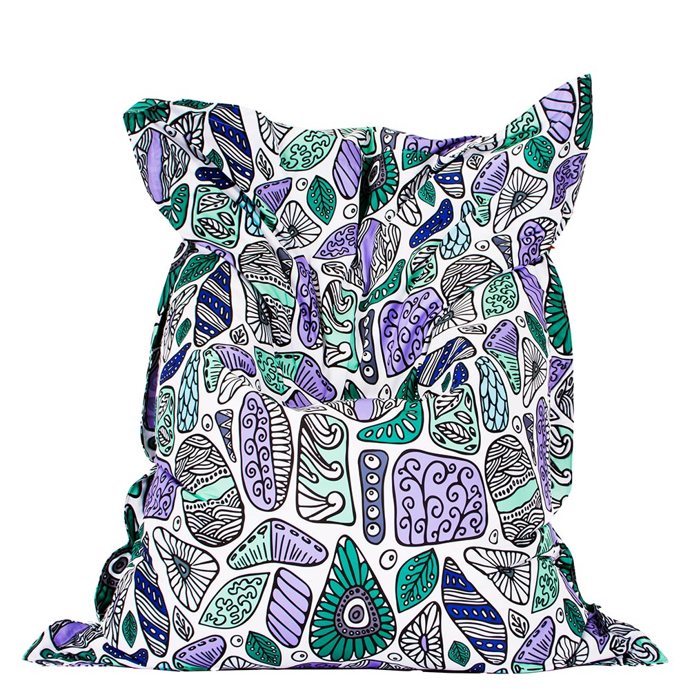 🍃 Пуф Възглавница "Етно листа"