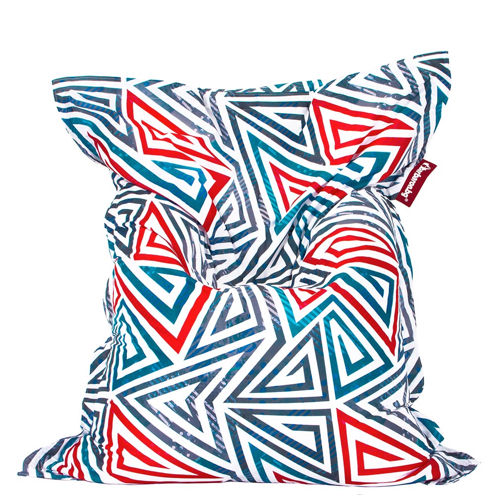 🔺 Пуф Възглавница "Триъгълни вълни"