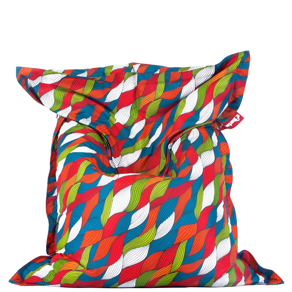 🌊 Пуф Възглавница "Вълнообразни ленти"