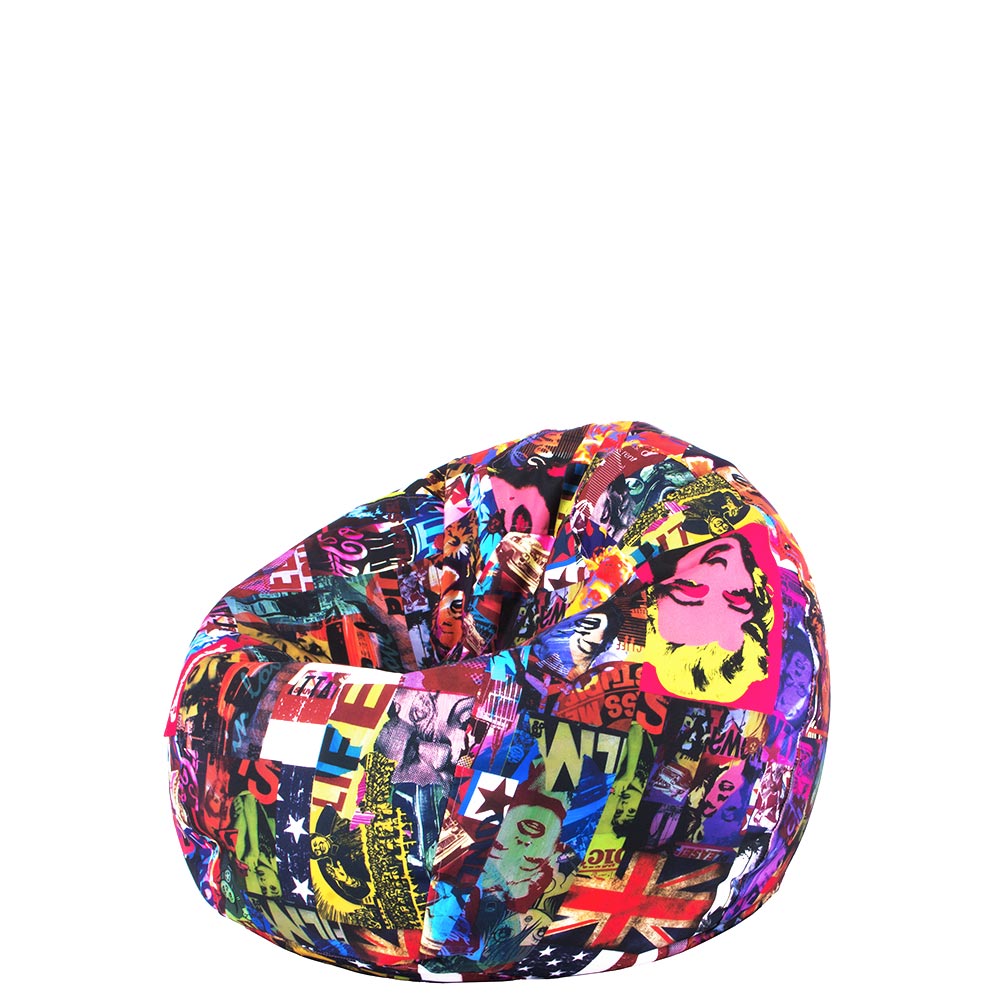 🎨 Пуф Детски пуф "Поп Арт Мерилин Монро"
