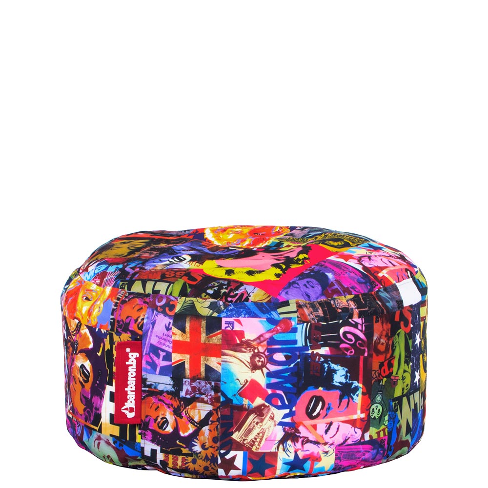 🎨 Пуф Кръг "Поп Арт Мерилин Монро"