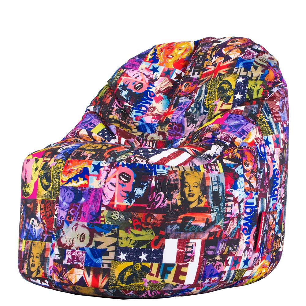 🎨 Пуф Манго "Поп Арт Мерилин Монро"