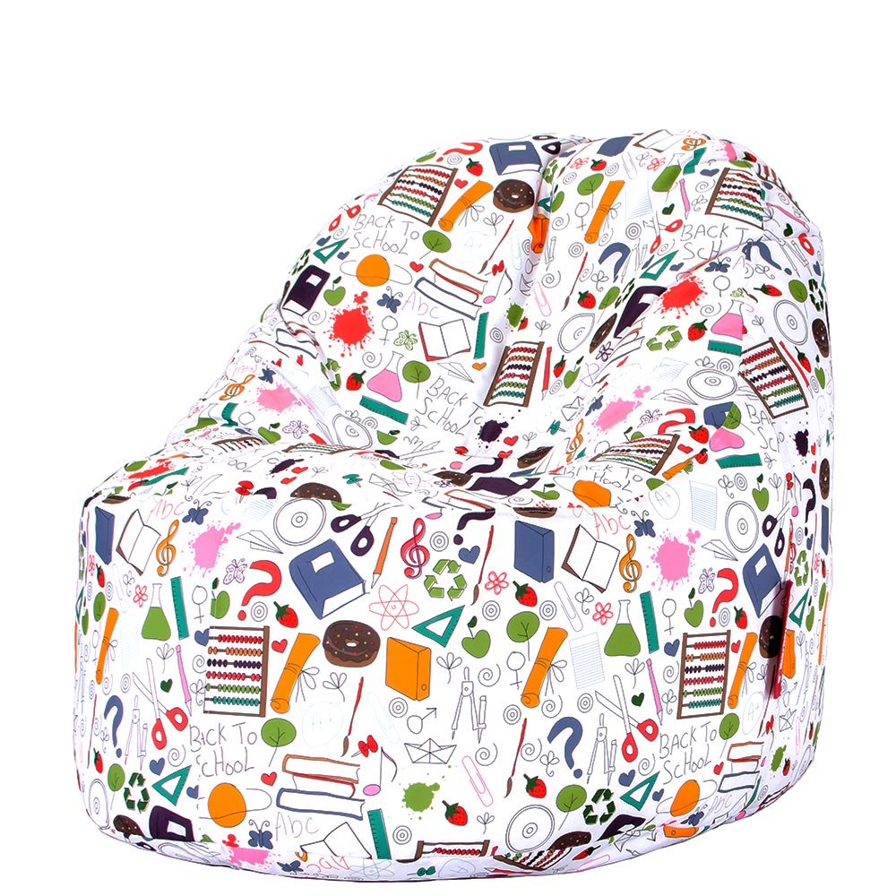 📚 Пуф Манго "Училищен Колаж"