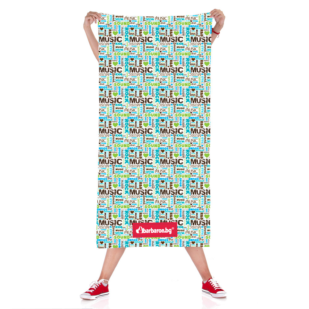 Плажна кърпа "Музикална Вълна"