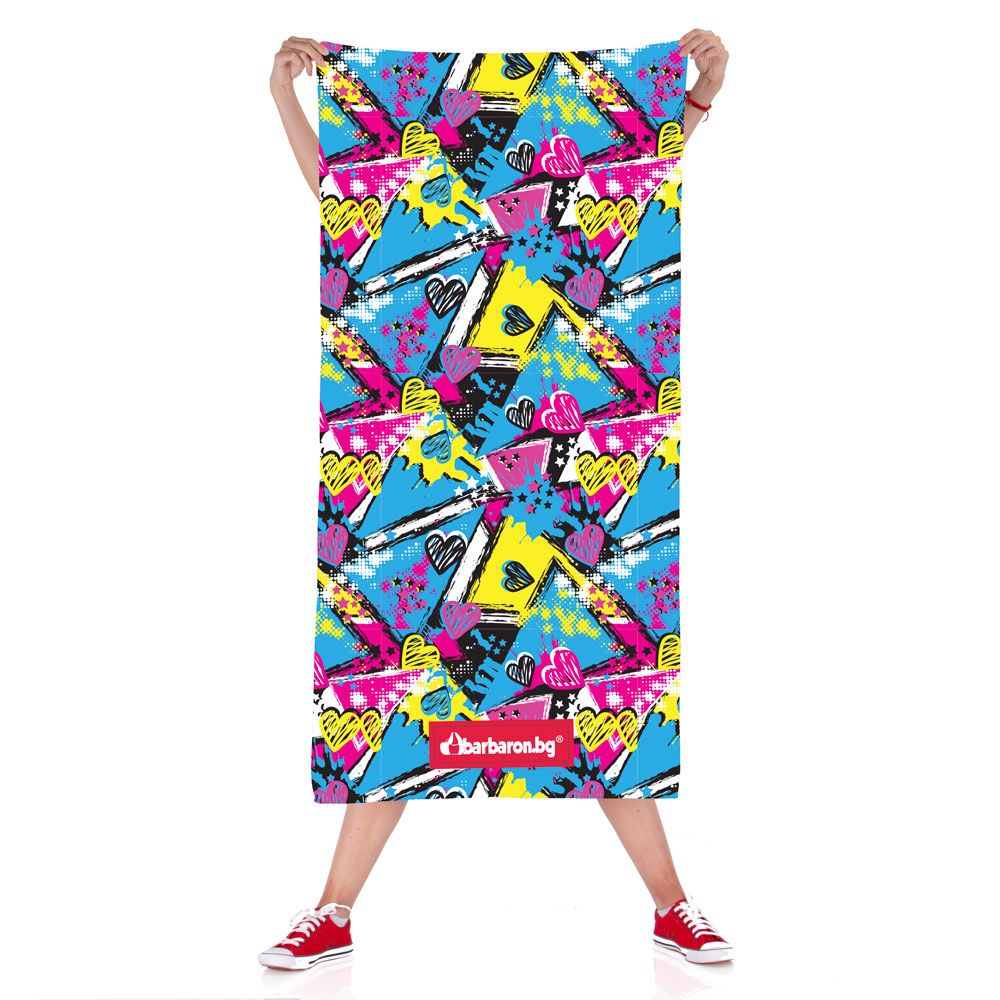 Плажна кърпа "Love Граффити"