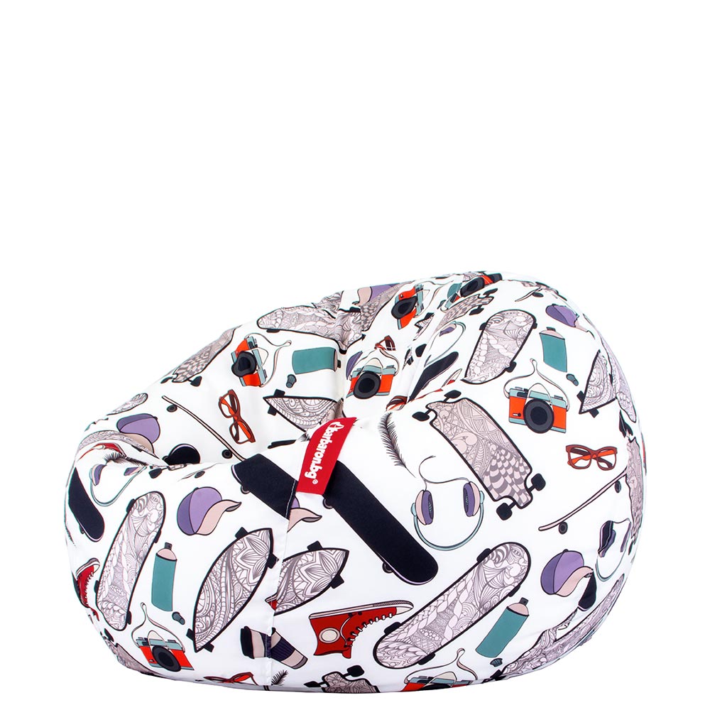 🛹 Пуф Ябълка "Скейт Лайф"