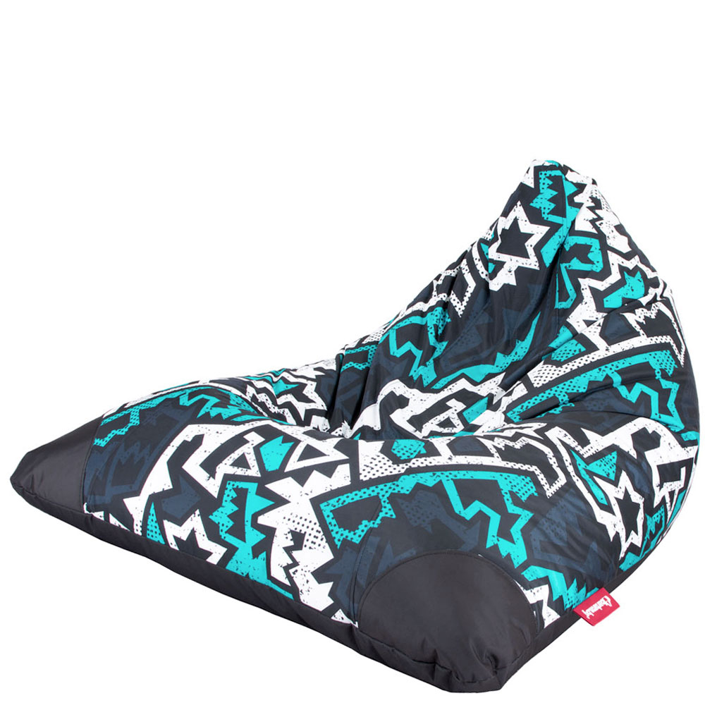 ⚡ Пуф Пирамида "Черен Зигзаг"