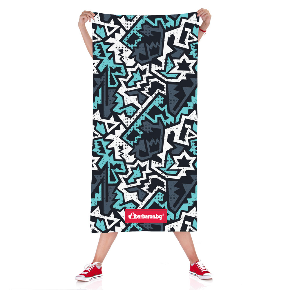 Плажна кърпа "Черен Зигзаг"