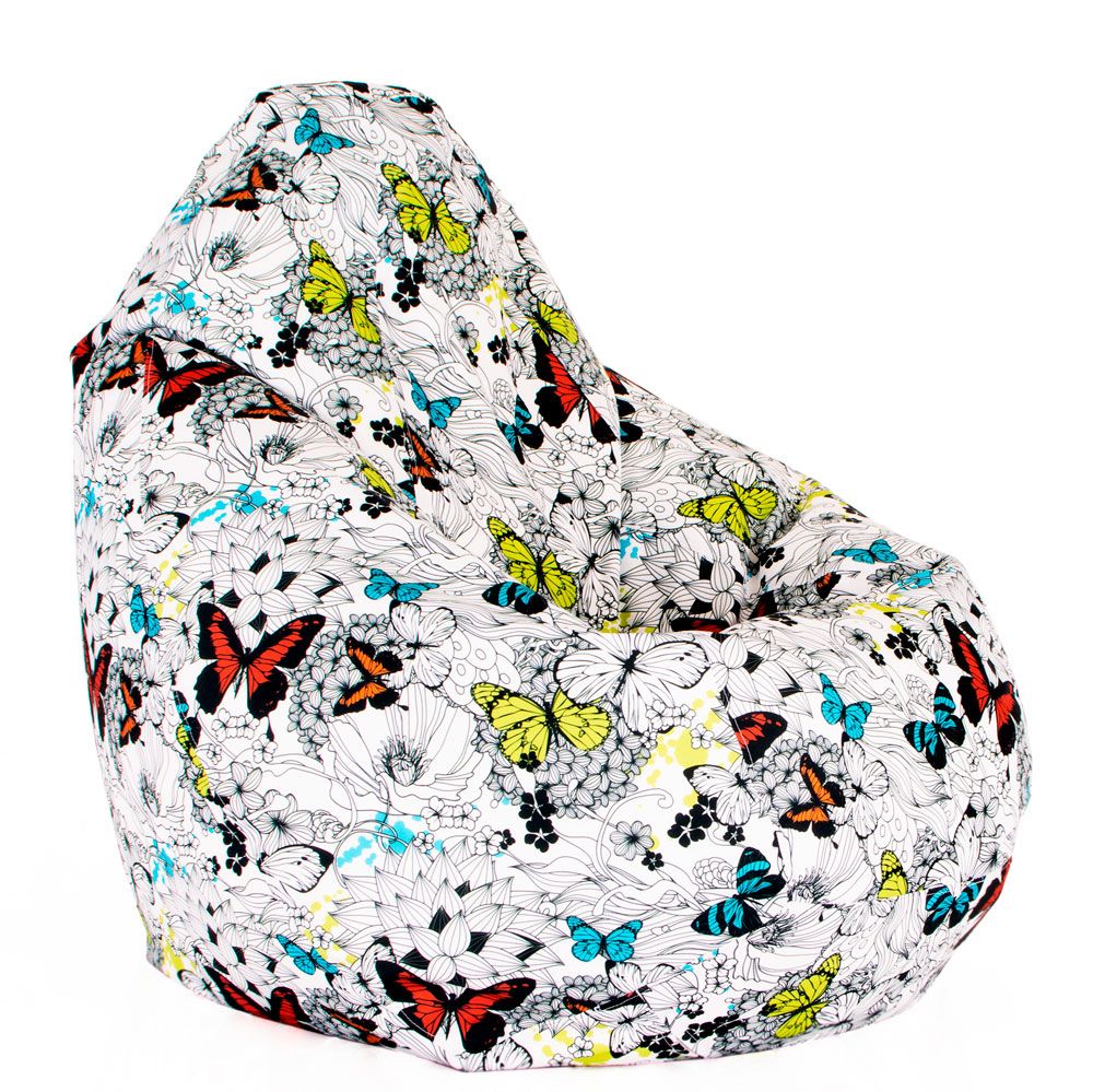 🦋 Пуф Круша "Цветни пеперуди"