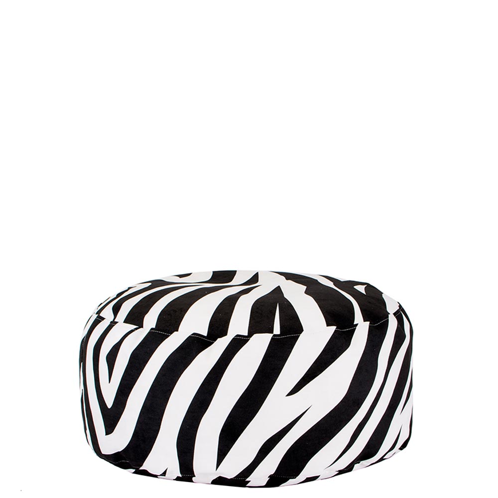 🦓 Кръгъл пуф "Зебра Ивици"