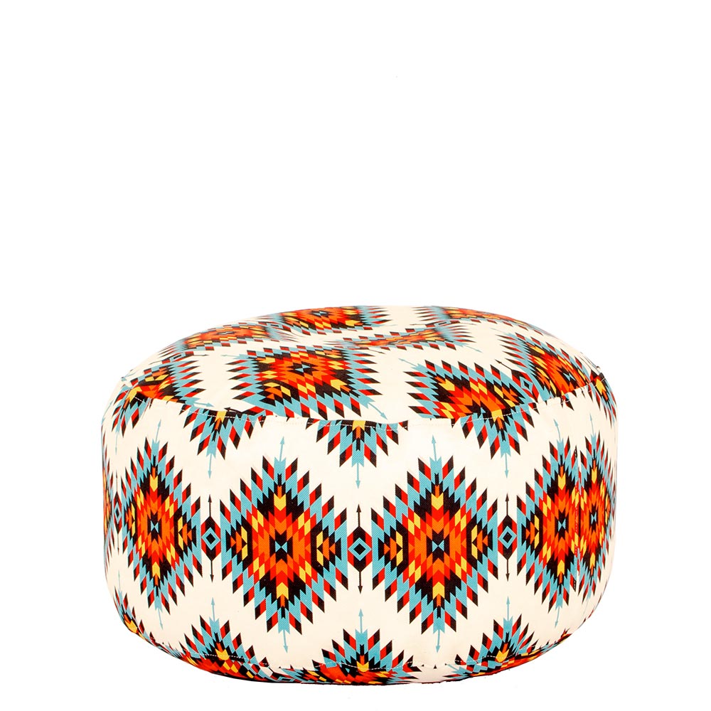 ⭐ Кръгъл пуф "Етно Звезди"