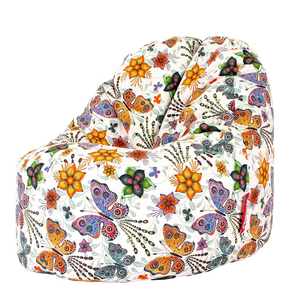 🦋 Пуф Манго "Пеперуди и Цветя"