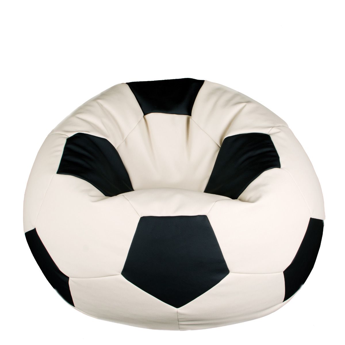 ⚽ Пуф топка Футбол - Бяло и Черно