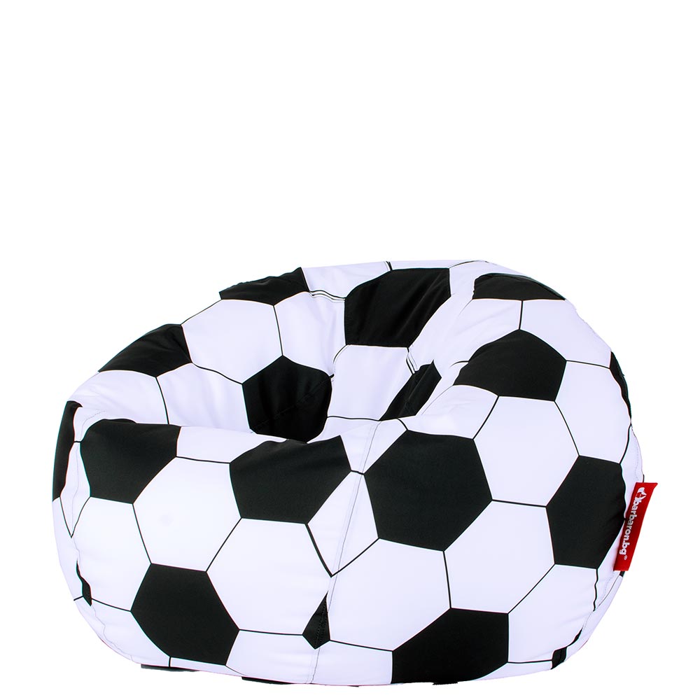 ⚽ Пуф Ябълка "Класик бяло-черна"